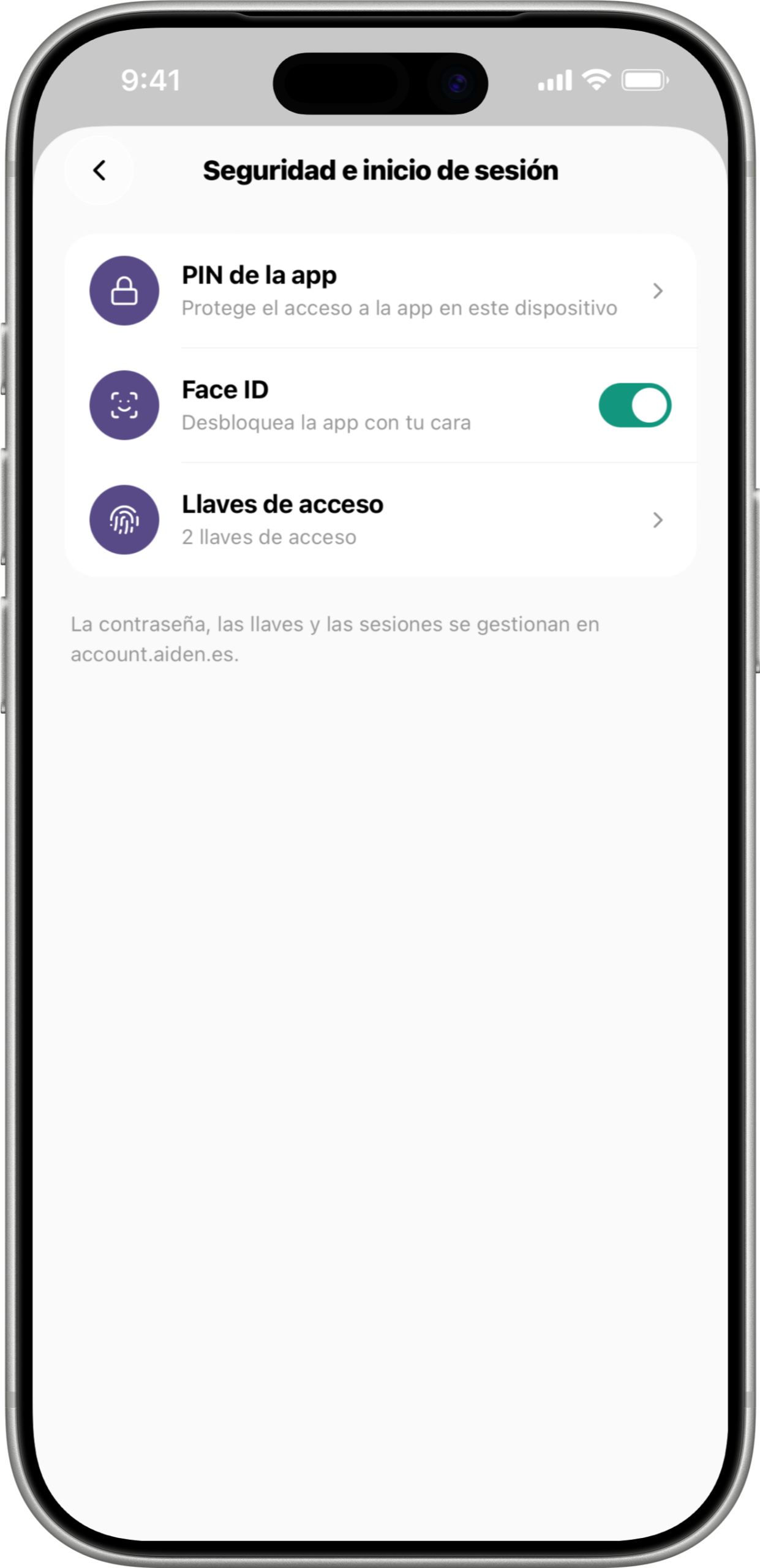 Privacidad y seguridad.